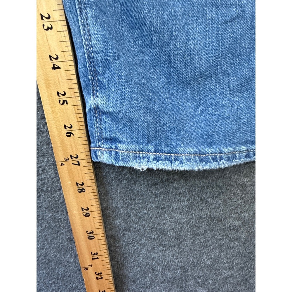 NWT American Eagle Baggy Wide Leg Jeans Women 12 Blue Super High Rise Flare Chic - Picture 9 of 16